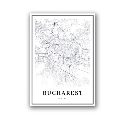 Carte Du Monde Déco Bucharest