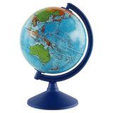 Globe terrestre bleu en pvc.