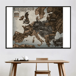 Poster carte du monde original.