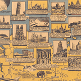 Carte du monde vintage quentin histoire.