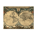 Carte du monde vintage déco fabrice.