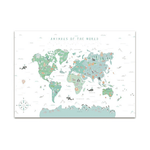 Carte du monde enfant décoratif antoine.