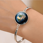 Bracelet carte du monde jonc.
