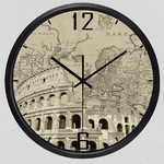 Horloge map monde rome.