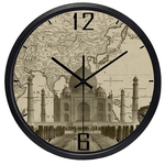 Horloge map monde Inde.