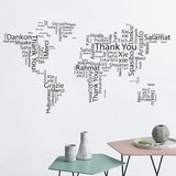 Carte du monde sticker mural salamat.
