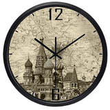 Horloge map monde de Moscou.