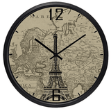Horloge map monde de Paris.
