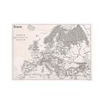 Carte du monde vintage de l'europe.