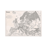 Carte du monde vintage de l'europe.