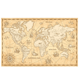 Carte du monde vintage pour décoration.