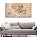 Carte du monde vintage décoratif yasmine.