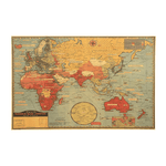 Carte du monde vintage effet rétro katia.