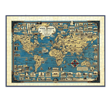 Carte du monde en puzzle.