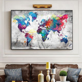 Carte du monde tableau.