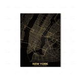 Carte du monde déco NY.