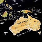 carte du monde à gratter australie 