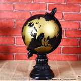 Petit globe terrestre noir
