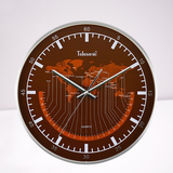 Horloge mappemonde fuseaux horaires voyageur.