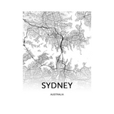 Carte Du Monde Déco Blanche Sydney