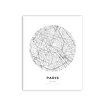 Carte Du Monde Paris Sphère Blanche