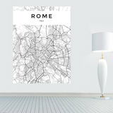 Carte Du Monde Déco Blanche Rome