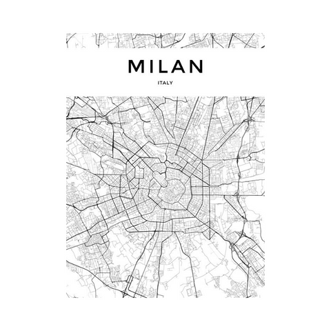 Carte Du Monde Déco Blanche Milan