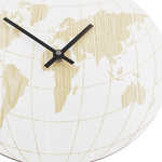 Horloge mondiale murale design en bois.