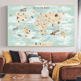 Poster carte monde