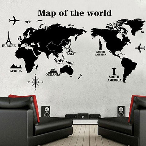 Carte du monde en stickers