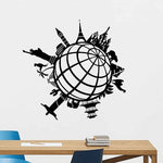 Sticker monde globe