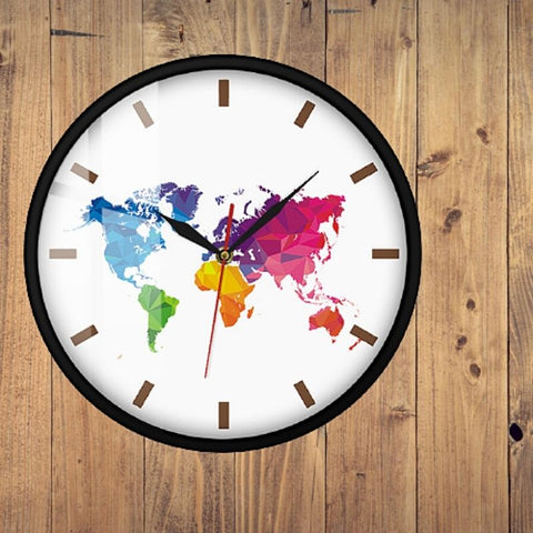 Horloge mondiale carte