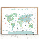 Carte du monde enfant manu.