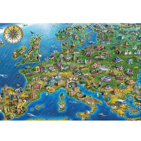 Puzzle Mappemonde Europe