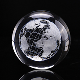 Petit Globe Terrestre Décoratif En Cristal
