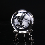 Petit Globe Terrestre Décoratif Cristal