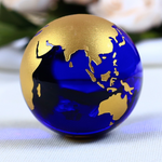 Globe Décoratif Or Et Bleu