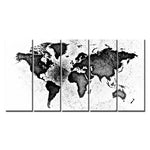 Carte du Monde Design en Tableau