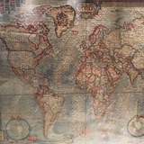 Puzzle map monde vintage.