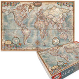 Puzzle map monde 4000 pièces.