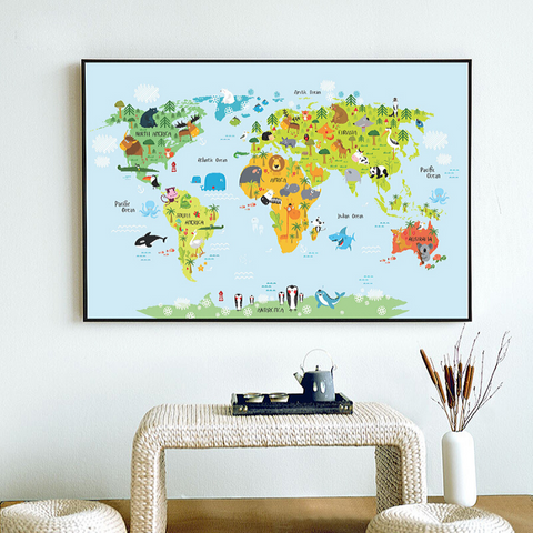Carte du Monde enfant Lilou.