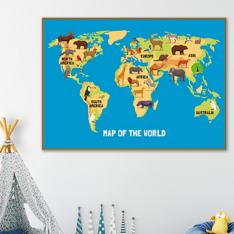 Carte du monde enfant Louis.