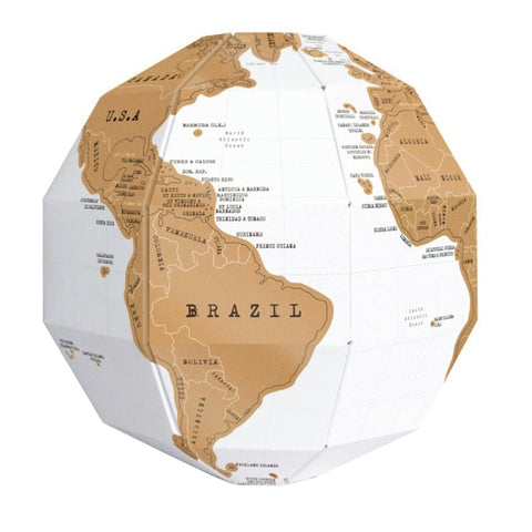 Globe 3D à Gratter 